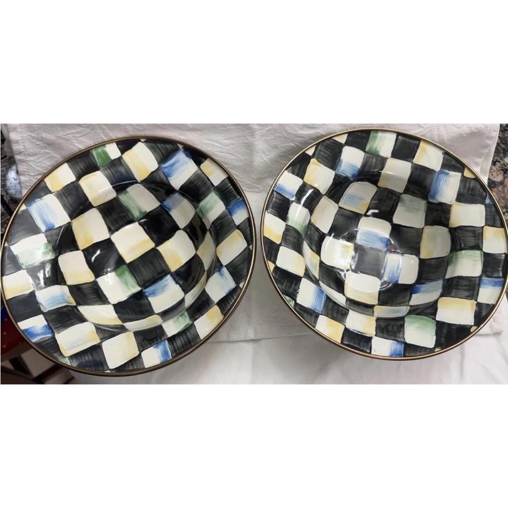 Mackenzie-Childs CAMP MACKENZIE 1995 Vintage Breakfast Bowls. Set of 2.
RARE! - Picture 2 of 7